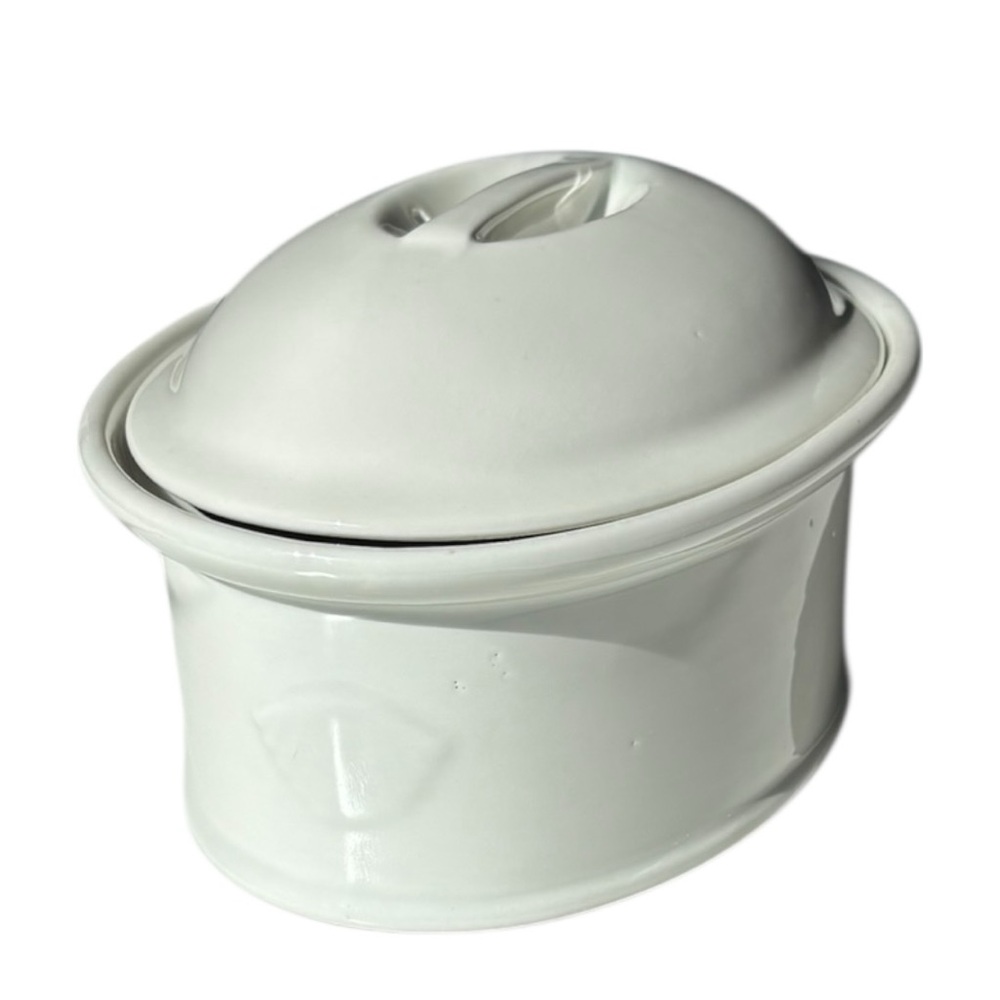 Pillivuyt vintage Oval Casserole with domed lid oven-to-table piece | 1qt. Med